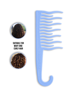 XO Curls Shower Detangling Comb - Blue