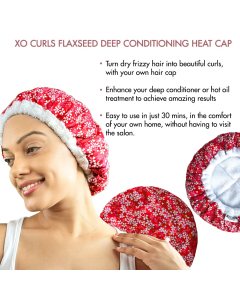 XO Curls Flax Seed Heat Cap