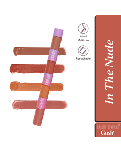 Gush Beauty Super Stack 4 in 1 Liquid Lipstick - In The Nude