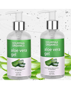 Dourmaa Organics Pure Aloe Vera Gel 200ml - Pack of 2