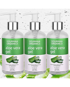 Dourmaa Organics Pure Aloe Vera Gel 200ml - Pack of 3