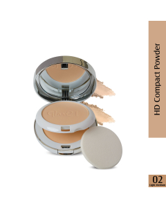 Glam21- 2 In 1 HD Compact Powder - Light Medium