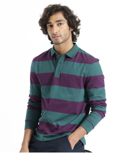 STRIPE FULL SLEEVES POLO