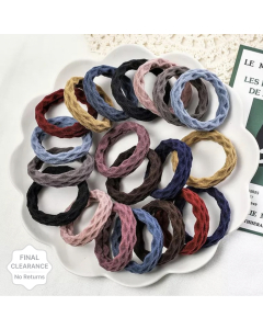 Myra Collection Simple Basic Elastic Hair Bands Ties Scrunchie 20pcs