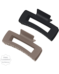 Myra Collection Matte Thick Large Claw Hair Clips Multicolor - 3.5in