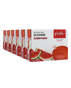 Pablo Watermelon Natural Bathing Soap 75g Each - Pack of 6 