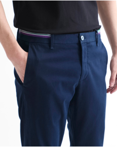COTTON STRETCH PLAIN TROUSERS